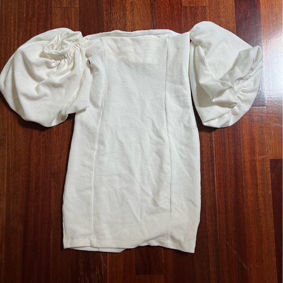 Bubbly Mini Dress in white. Free People - Picture 3 of 3